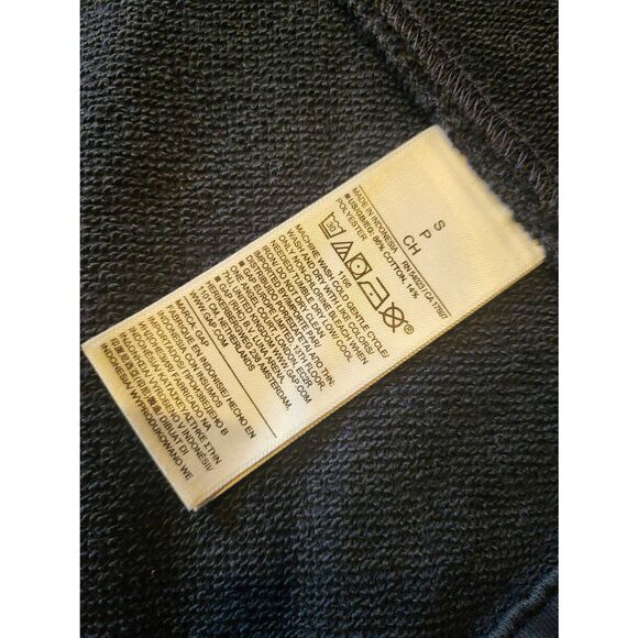 NWT GAP Sweatshirt Jacket Women's Small Blue Heavyweight Icon French Terry Soft - Picture 5 of 5